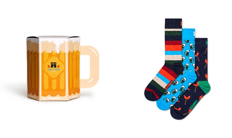 sock reviews online -  Happy Socks 'Wurst And Beer' Socks Gift Set (3-Pack)