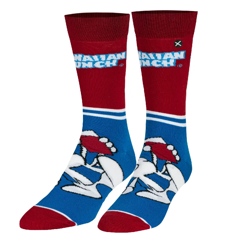 sock packaging online -  Hawaiian Punch Half Stripe  Men's Crew Socks