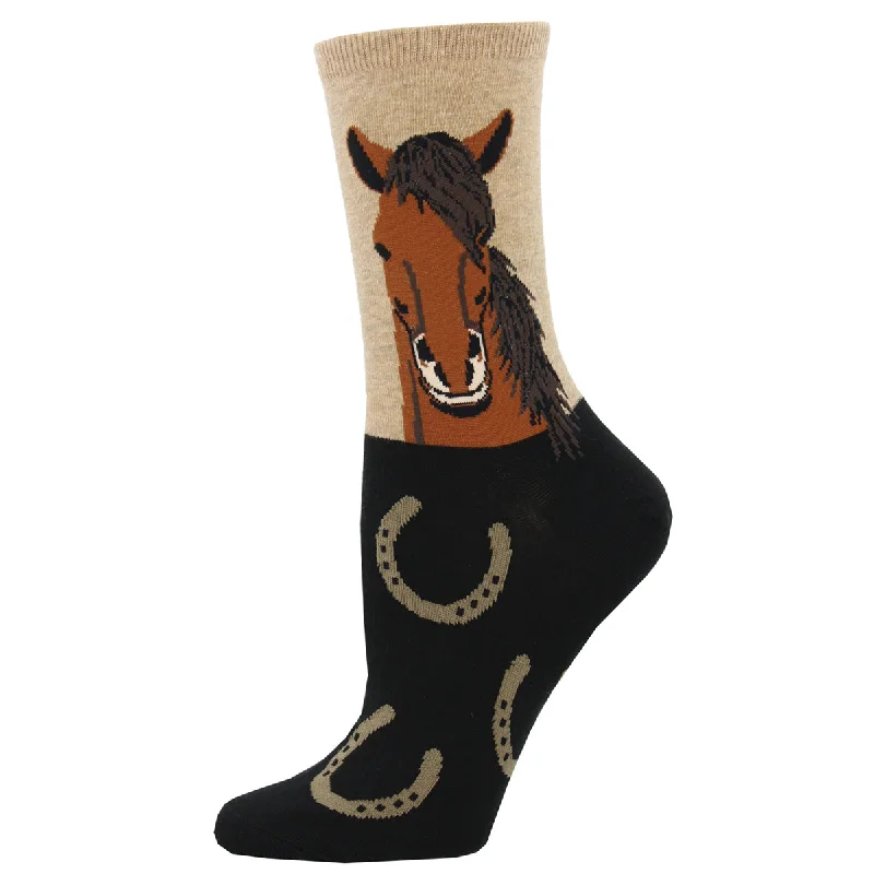 sock prices kids -  Horse Portrait - Cotton Crew