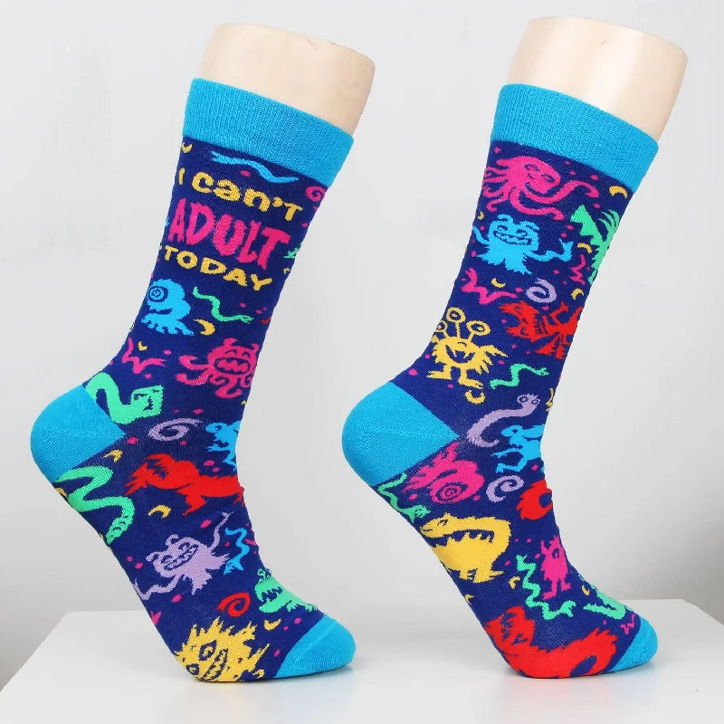 sock singles kids -  I Can’t Adult Today Men's Novelty Crew Socks