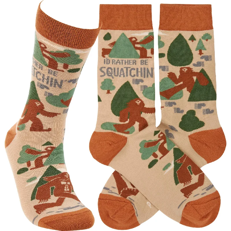 sock sales 2025 -  I'd Rather Be Squatchin' Socks