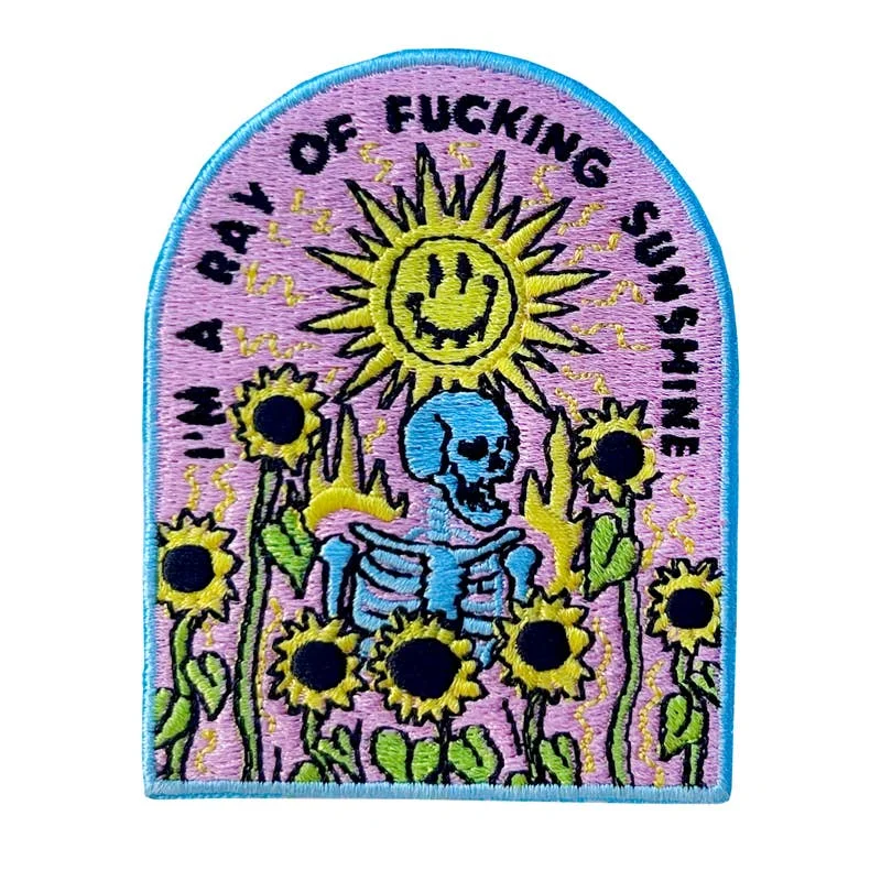 sock stock men -  I'm A Ray Of Fucking Sunshine Patch