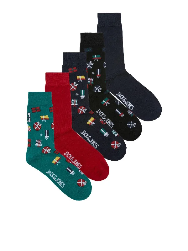 sock drying online -  Jack & Jones 'JACXMAS' Christmas/ Xmas Sock (5-Pack)