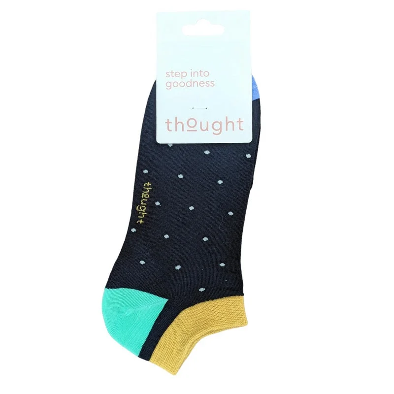 sock prices kids -  Griffin Spotted Organic Cotton Trainer Socks Navy 7-11