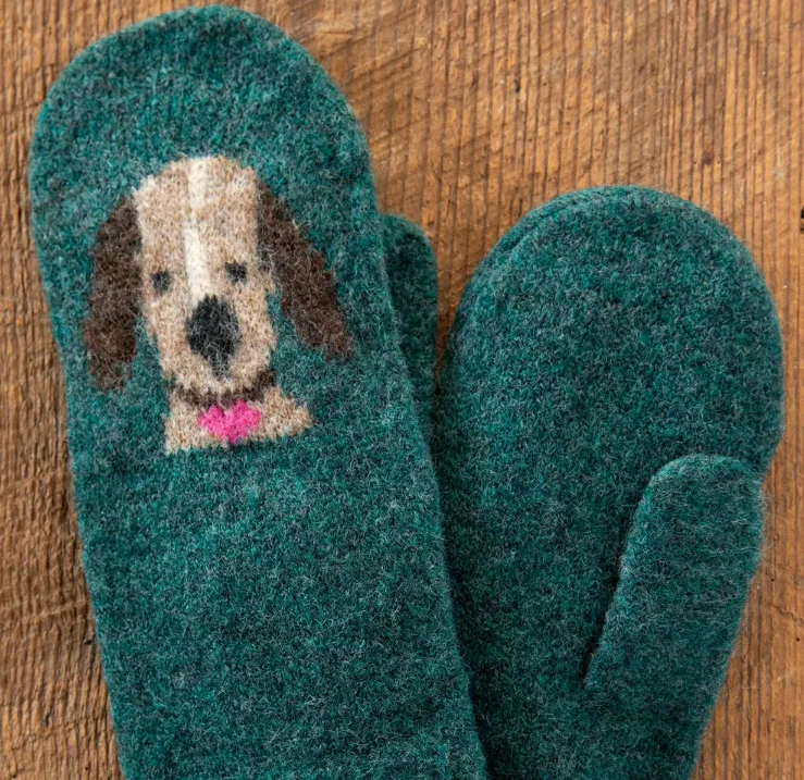 sock benefits -  Natural Life/Intarsia Mittens/dog