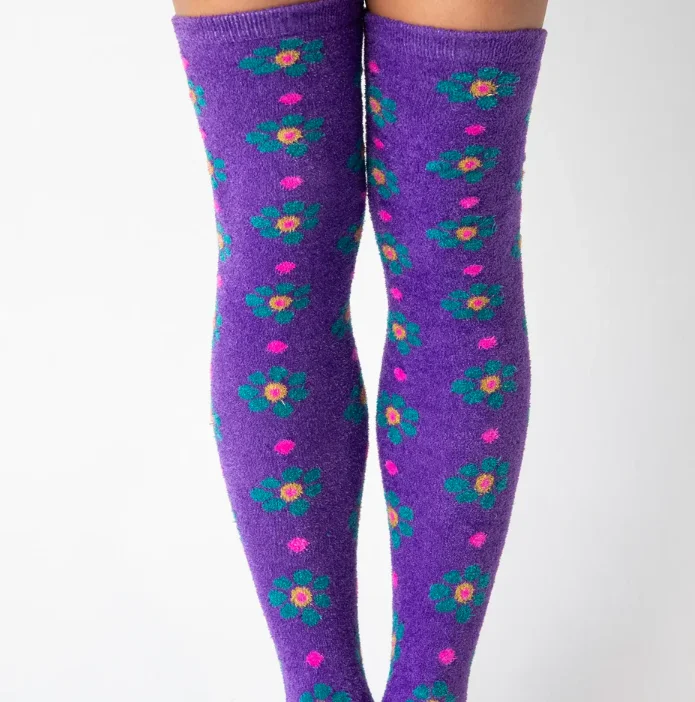 sock benefits kids -  Natural Life/Over-the-Knee Cozy Socks/Indigo