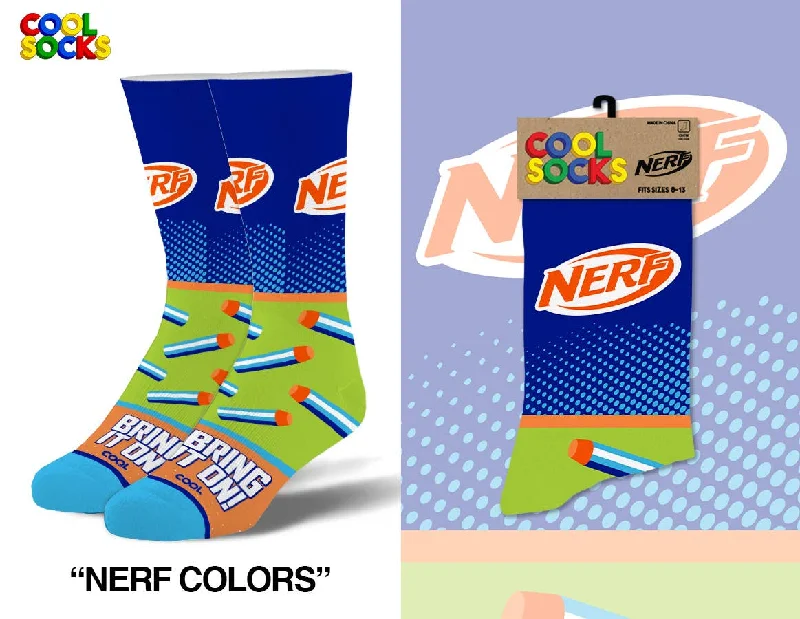 sock brands online -  Nerf Colors - Mens Crew Folded