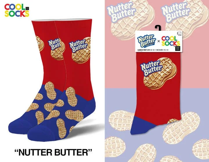 sock durability -  Nutter Butter - Mens Crew Socks