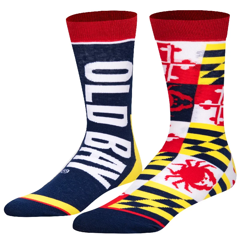 sock drying online -  Old Bay Split Men's Crew Socks