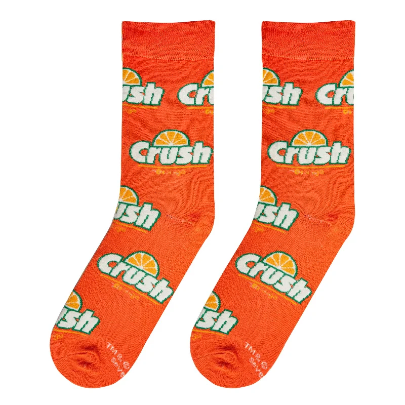 sock colors online -  Orange Crush - Womens Crew Folded - Crazy Socks