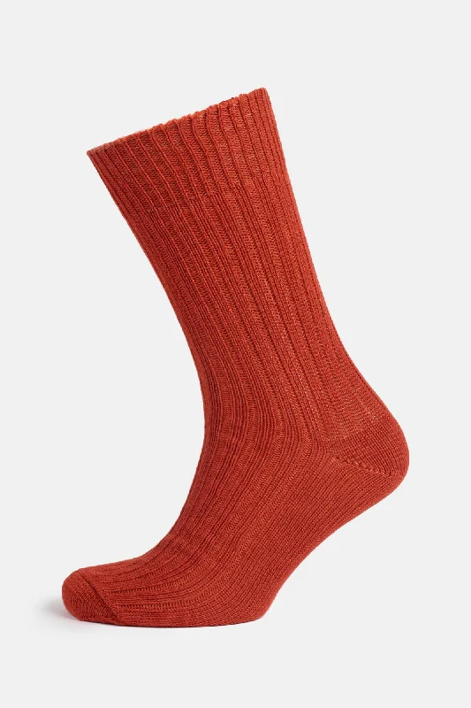 sock delivery kids -  Premium Cotton Sock Rib - Chestnut