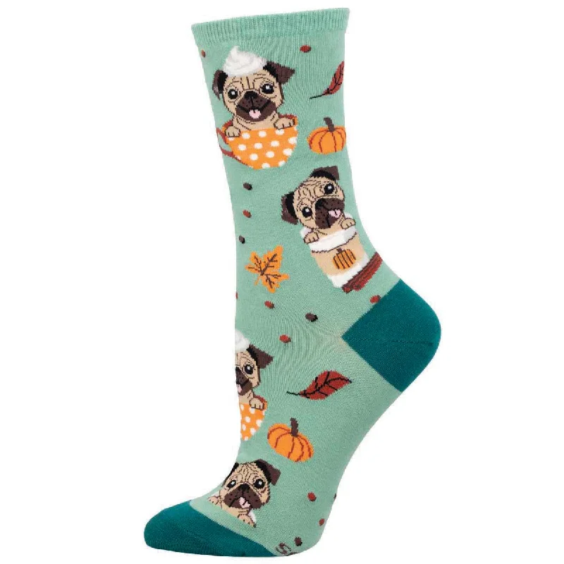 sock refunds men -  Pugkin Spice Latte - Cotton Crew