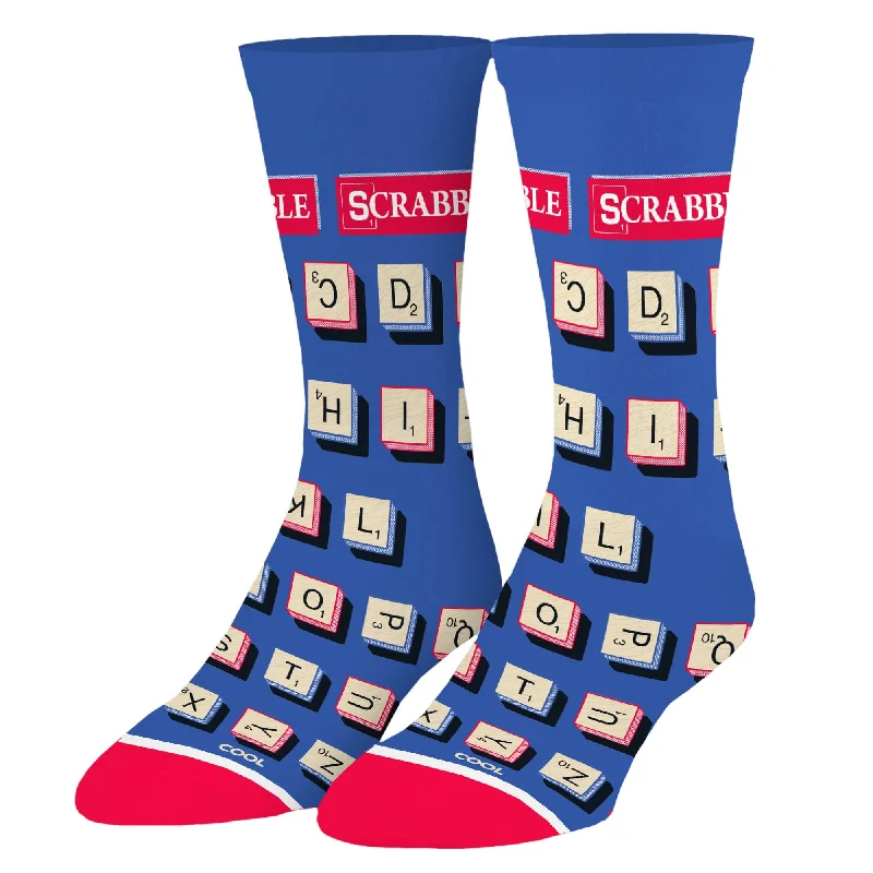 sock types men -  Scrabble Letters Men's Crew Socks