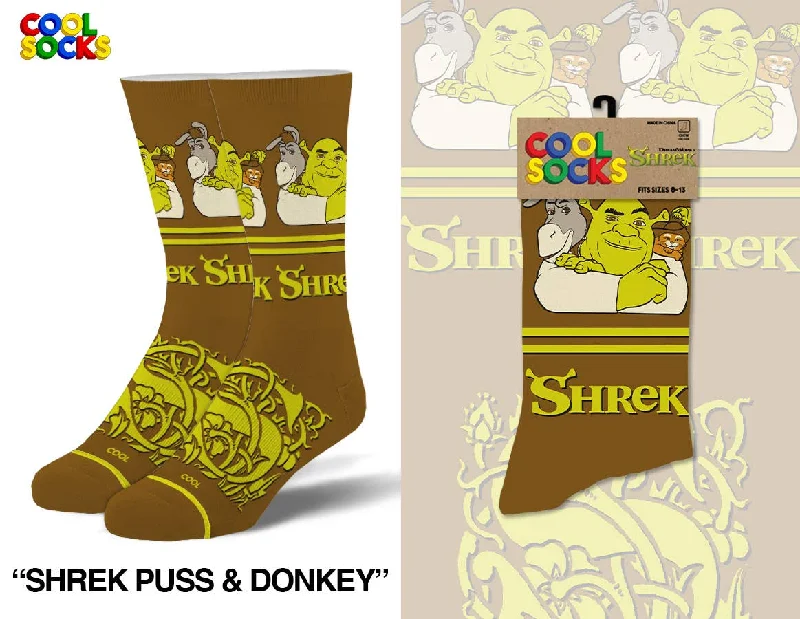 sock discounts online -  Shrek & Donkey - Mens Crew Folded