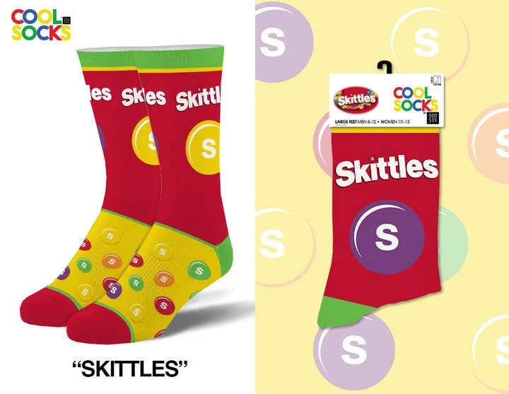 sock variety men -  Skittles - Mens Crew Socks