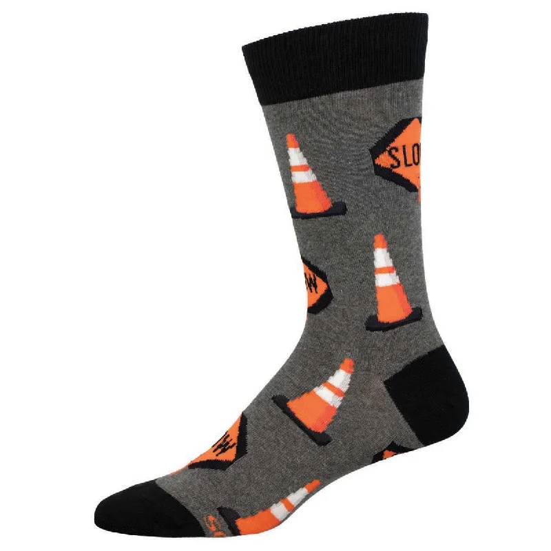 sock brands 2025 -  Slow For The Cone Zone - Cotton Crew