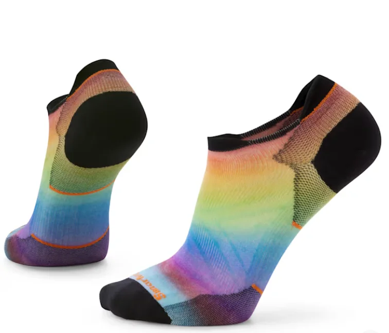 sock designs -  Smartwool/Run Pride Rainbow Print Low Ankle Socks