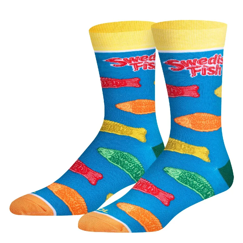 sock fashion online -  Swedish Fish Flavors Men's Crew Socks