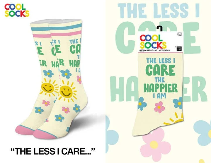 sock assortment kids -  The Less I Care - Womens Crew Socks