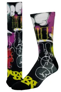 sock materials -  Graffiti - 3D Printed