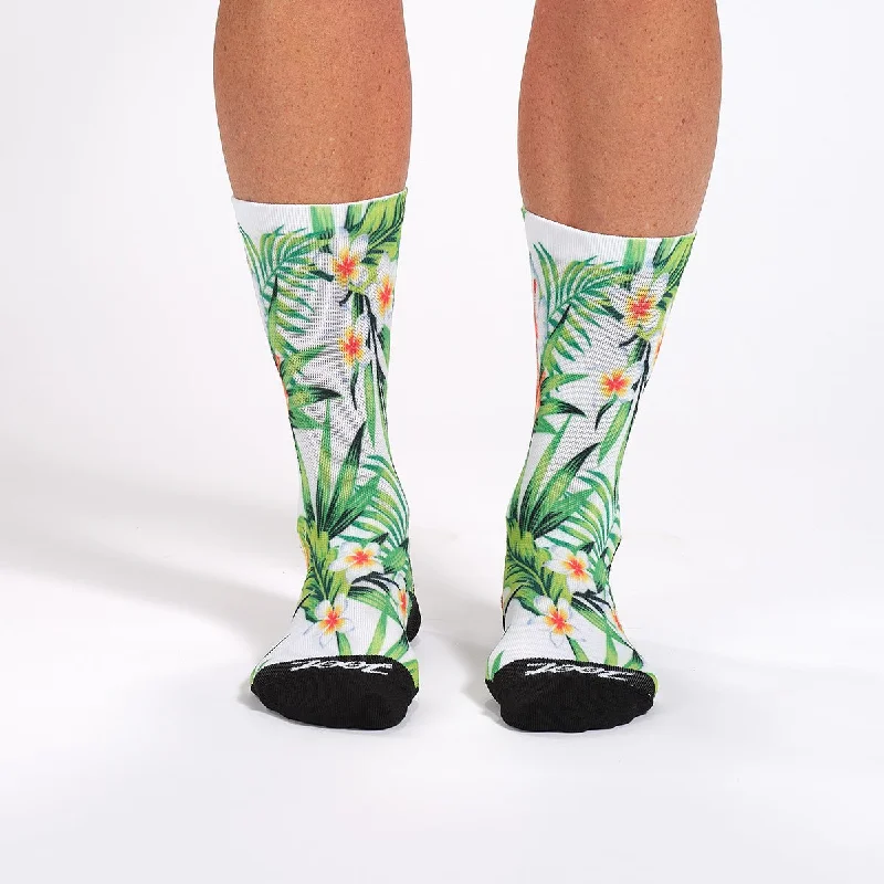 sock colors men -  Unisex 6 Inch Sock - White Hawaii