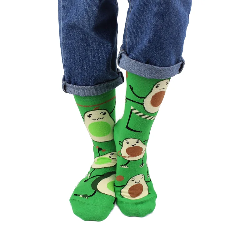 sock durability online -  Unisex Avocado Mismatched Socks