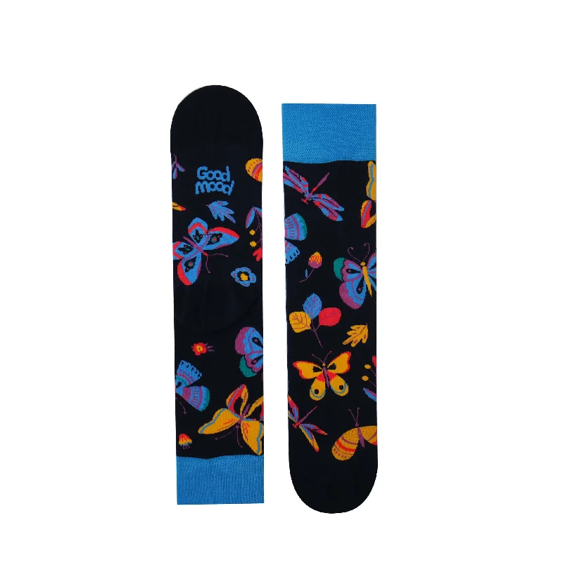 sock drying online -  Unisex Butterfly Crew Socks