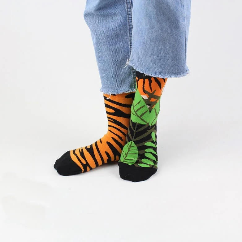 sock sales -  Unisex Tiger Mismatched Socks