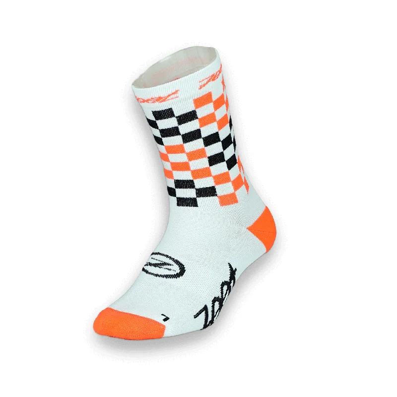 sock bundles women -  Unisex Zoot 5 Inch Sock - Checker Coral