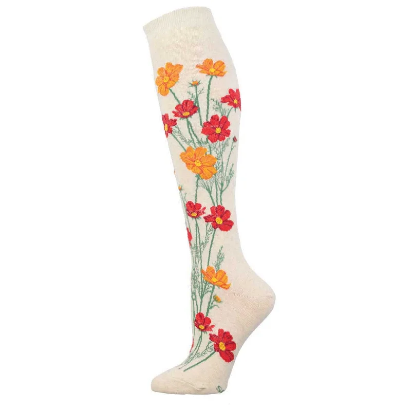 sock types -  Where The Wildflowers Grow - Knee Highs