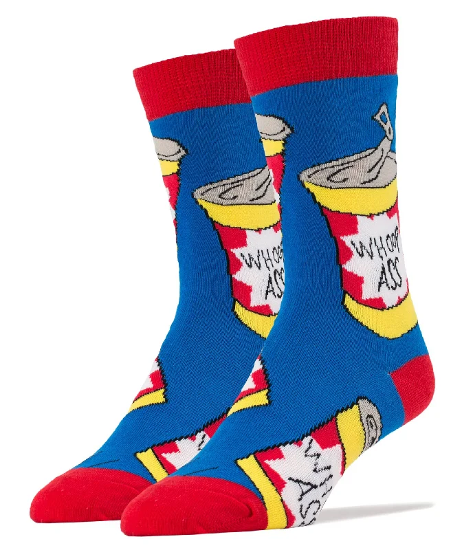 sock delivery 2025 -  Whoop Ass | Men's Cotton Crew Funny Socks