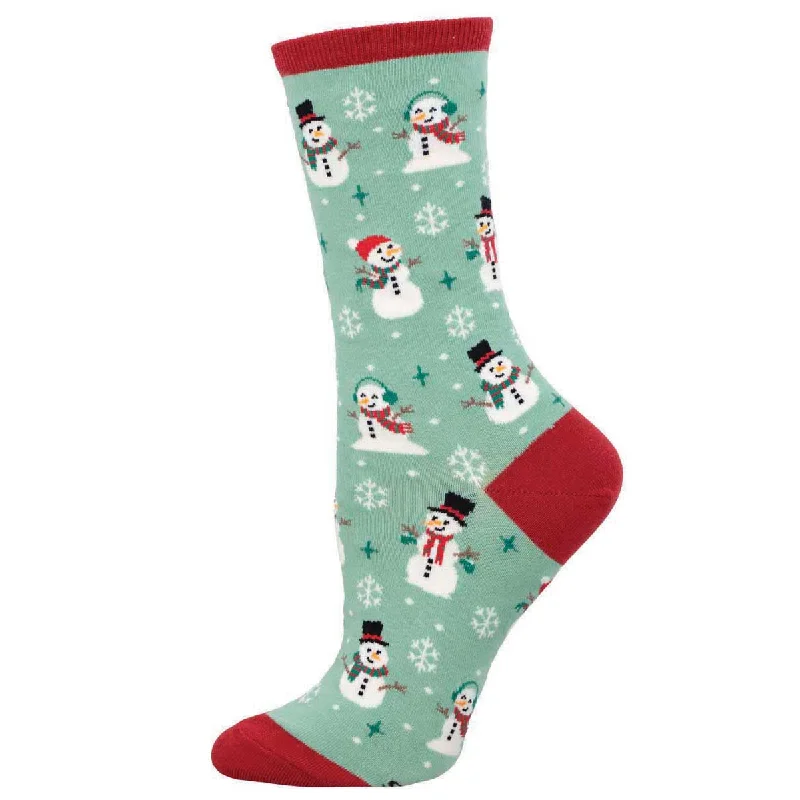 sock styles kids -  Winter Snowman - Cotton Crew