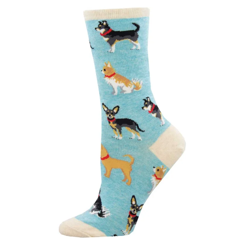 sock brands women -  Doggy Style - Cotton Crew