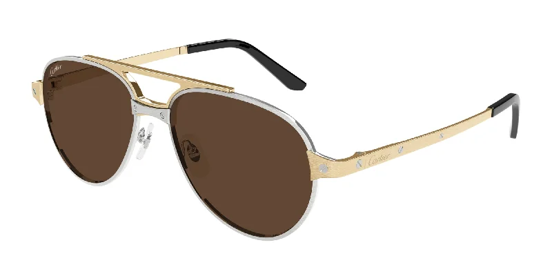 sunglasses with wooden frames -  Cartier CT0476S