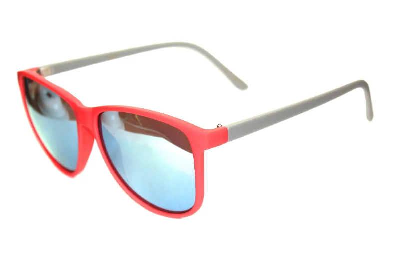 sunglasses with cooling technology -  Desert Fox - Grey/Red Matte Mirrored Sunglasses