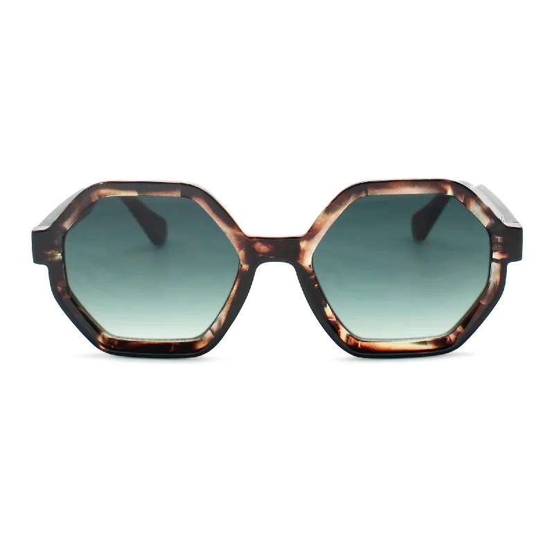 sunglasses for futuristic style -  Oversized Hexagon Womens Sunglasses | C-5606