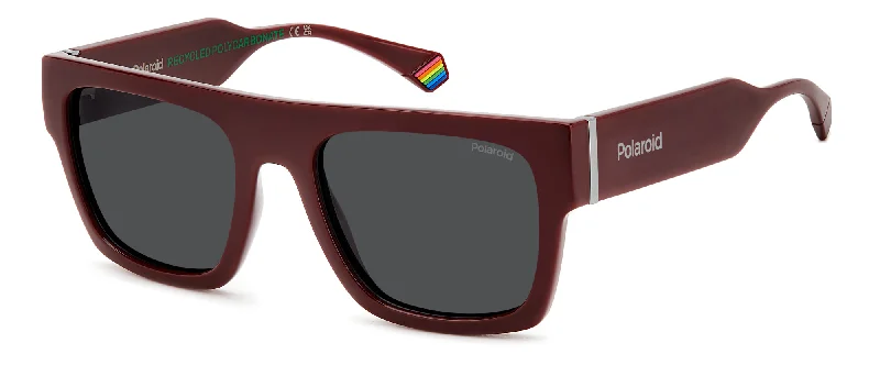 Burgundy/Grey Polarised