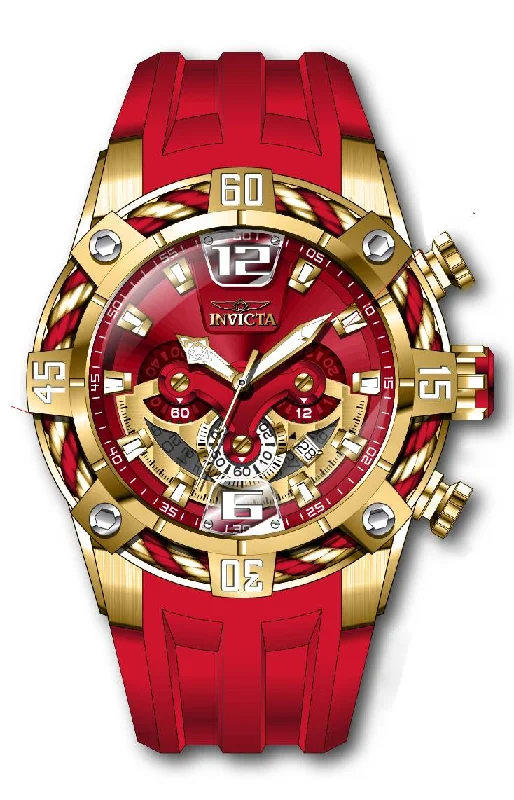 watch with red case -  Band For Invicta Bolt  Men 46745