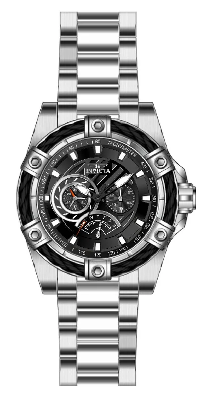 watch with stainless steel band -  Band For Invicta Bolt  Men 46863