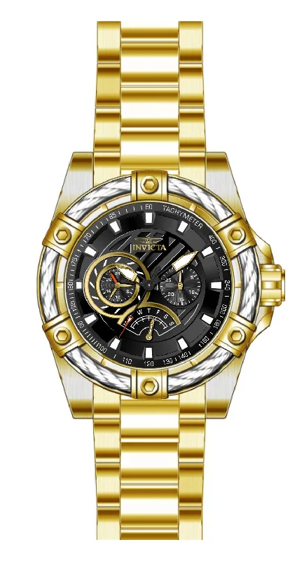 watch with unique bezel -  Band For Invicta Bolt  Men 46868