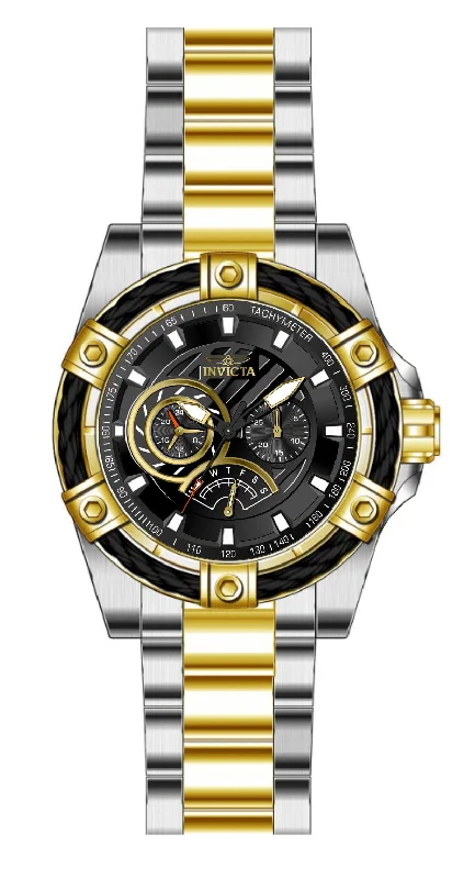 watch with casual numerals -  Band For Invicta Bolt  Men 46869