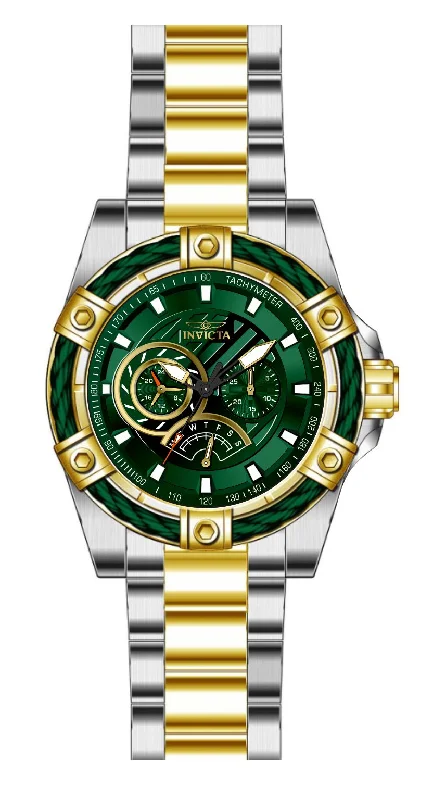 watch with yellow numerals -  Band For Invicta Bolt  Men 46870