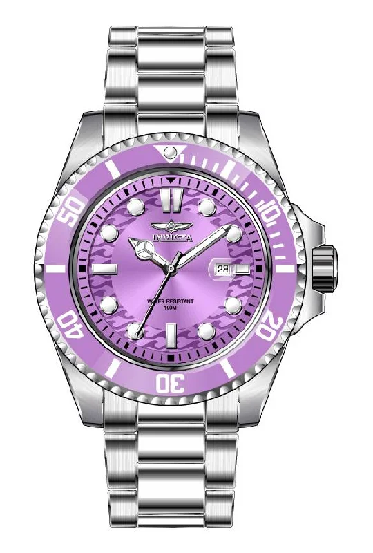 watch with sleek numerals -  Band For Invicta Pro Diver  Lady 46720