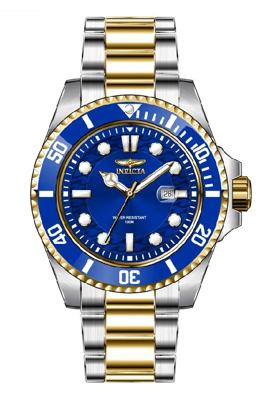 watch with polished numerals -  Band For Invicta Pro Diver  Lady 46723