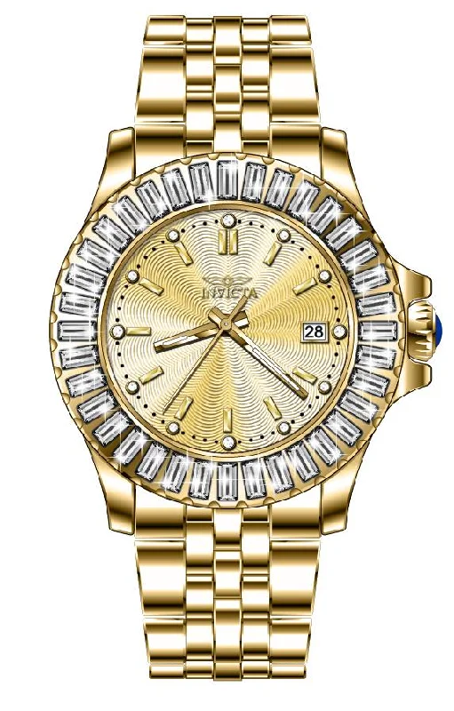 watch with vintage numerals -  Band For Invicta Pro Diver  Lady 46728