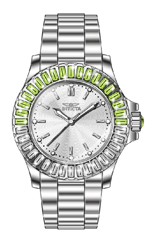 watch with large numerals -  Band For Invicta Pro Diver  Lady 46781