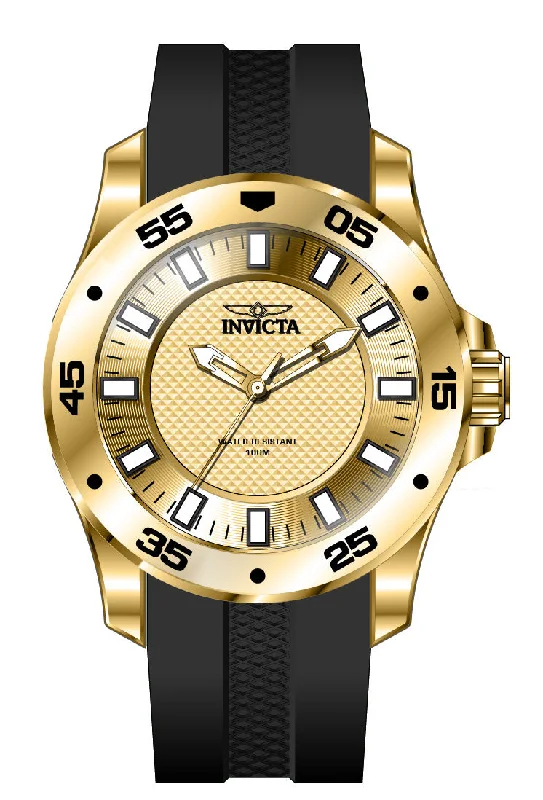 watch with white case -  Band For Invicta Pro Diver  Men 46759