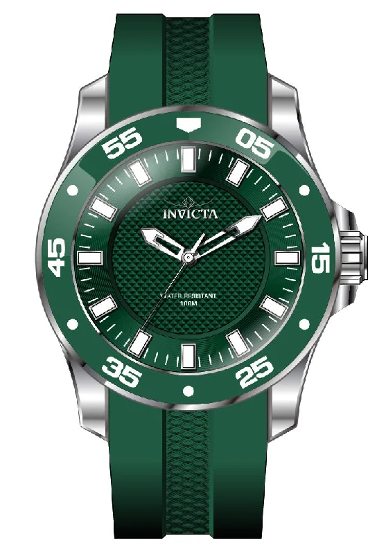 watch with luxury hands -  Band For Invicta Pro Diver  Men 46762