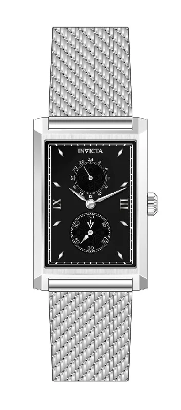 watch with black dial -  Band For Invicta Vintage  Men 46860