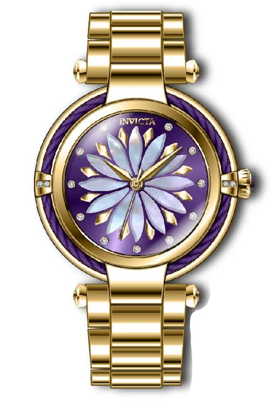 watch with aviation design -  Band For Invicta Wildflower  Lady 46819